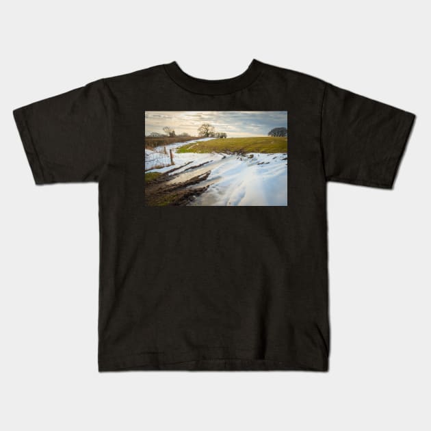 Winter Light Kids T-Shirt by RJDowns